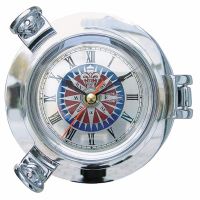 Bullaugen-Uhr mit Windrosenzifferblatt