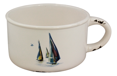 Topf mit Henkel - Boote-Design