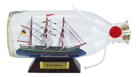 Flaschenschiff - R.Rickmers