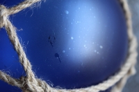 Fishermens glass ball in net