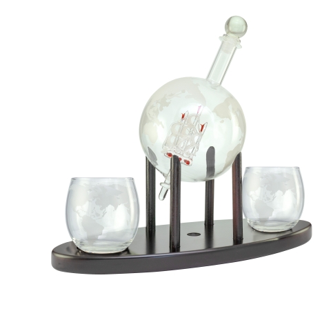 Kolben-Karaffe aus Glas