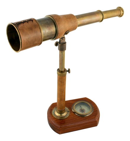 Stand-Teleskop mit Kompass