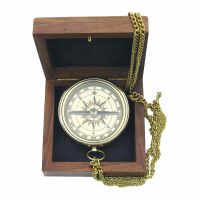 Compass with anchor engraved