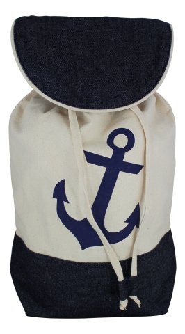 Rucksack mit Ankerdruck
