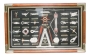 Knotentafel hinter Glas