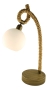 Taulampe mit weiß-gefrostetem Glasschirm