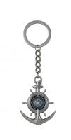 Keyring - Anchor/Wheel with compass