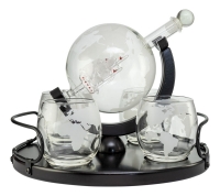 Glass flask decanter