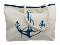 Shopping-bag with anchor print